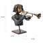 Sculpture de mixed media the trumpeter