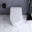 Toilette blanche intelligente avec affichage à DEL