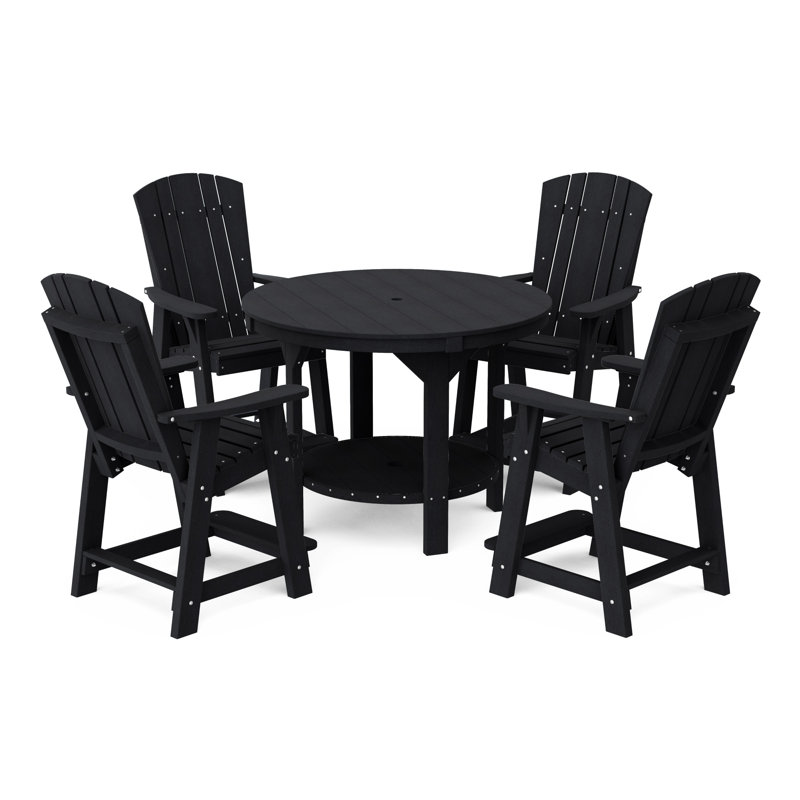 Heritage Pub Counter Set, Black, 4
