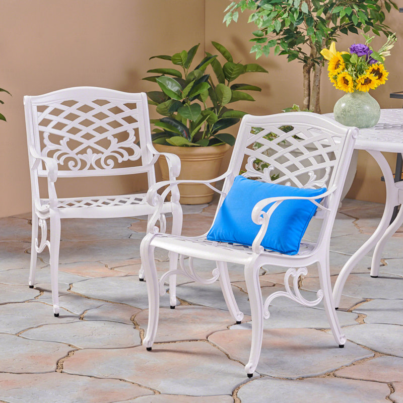 Ensemble de 2 chaises de patio, Blanc