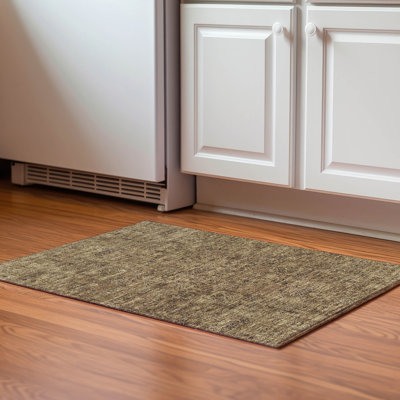 Premium Machine Washable Cerrito AMF611 Mocha Rug