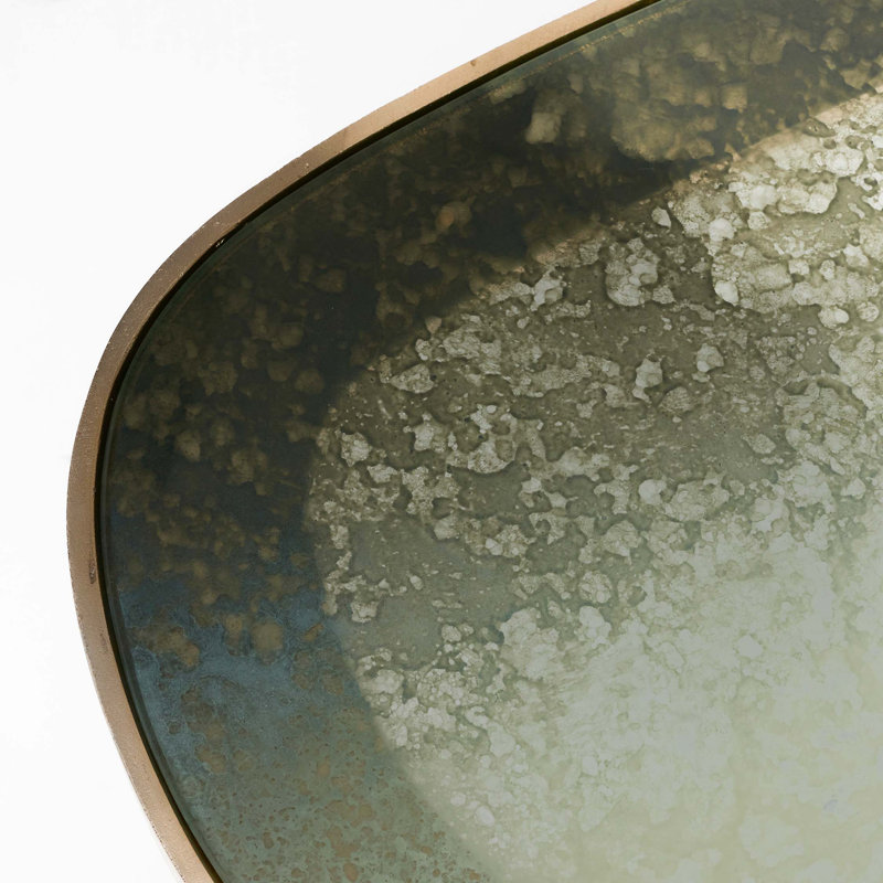Jan Glass Cocktail Table, Twilight Bronze, 16.5" H x 54" L x 19" W