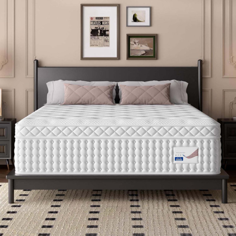 Grand matelas hybride 12 po, 12", Grand lit