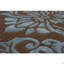Tapis médaillon en laine touffeté à la main brun clair et bleu acier Clotell Authentic-430051249-430052244