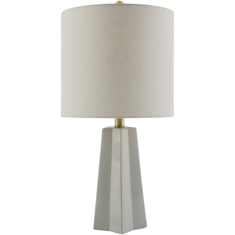 Lampe de table Magalie, Vert, Crème, crème