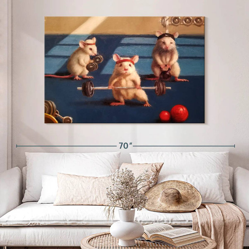 Gym Rats, 34" H x 51" W