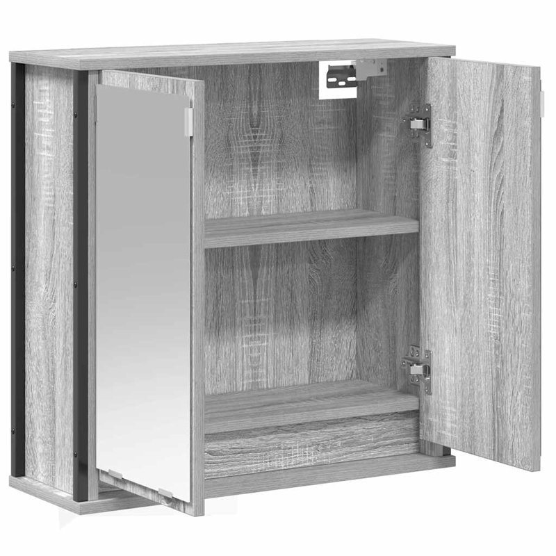 No Mounting / Installation Required Bathroom Cabinet, Grey