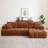 Chenille L-Shape Luxury Sectional Oversized Sofa,Mnimalist Design,Comfy Sleeper Couch for Living Room,Apartment&Reception Spaces,No Assembly Required-1908242694-1908242695