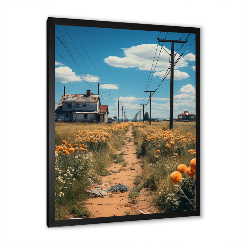 Power Lines Electric Reverie I - Cityscapes, impression d'art mural, Cadre photo noir, H 20 po x l 12 po x P 1 po
