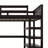 Hawwah Full Loft Bed with Build-In Desk with Built-In Ladder-812297486