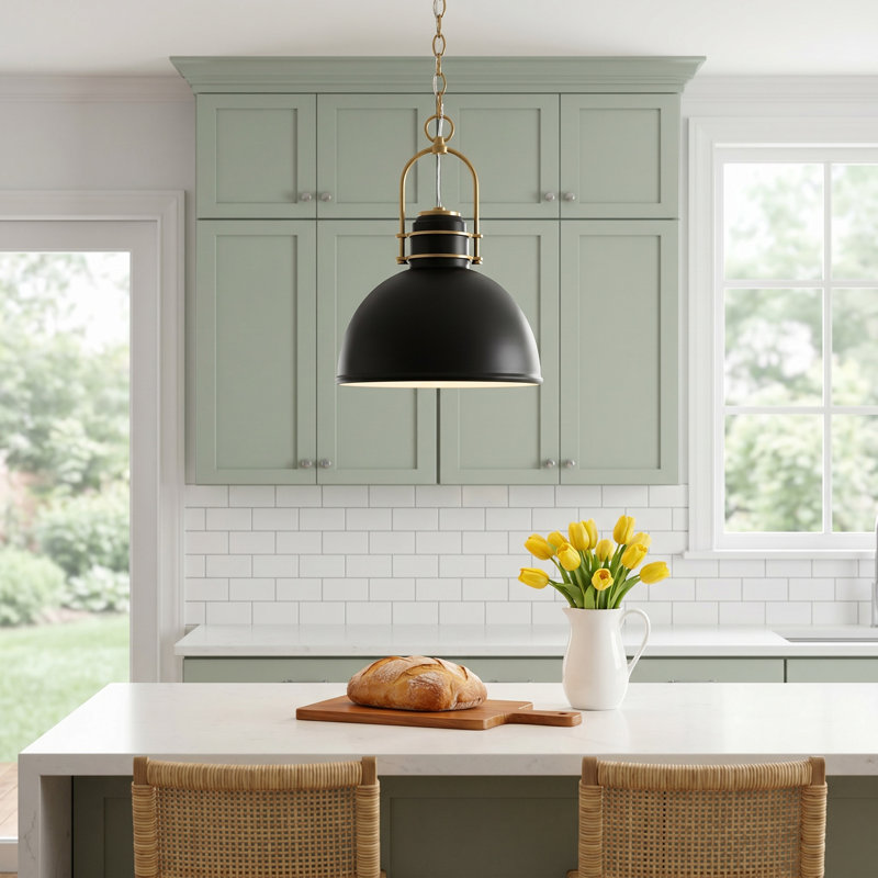 Cosette Risco 1 - Light Dome Pendant, Midnight Black