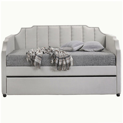 Lit de jour simple avec couchette Dove Grey