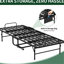 Lit simple pliant de 75 pouces avec matelas confortable en mousse à mémoire de forme de 5 pouces, conception d'espace, structure en métal sur roulettes pour adultes, roues de 5 po pour économiser de l'espace, petits espaces idéaux