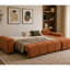  Canapé-lit modulaire faisant face à droite avec méridienne Bristol, orange brûlé-486925706