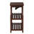 Espresso Side Table With USB Power Dock