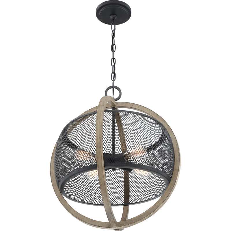 Luminaire suspendu sphère 4 lumières Lowrey
