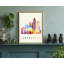 «Charlotte Modern Illustration US City», affiche sans cadre, affiche d'art mural de la Caroline du Nord-619832238