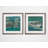 'Azure' 2 Piece Framed Print Set-27610053