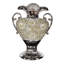 Vase de table en porcelaine argenté/beige 19,5 po Solomon