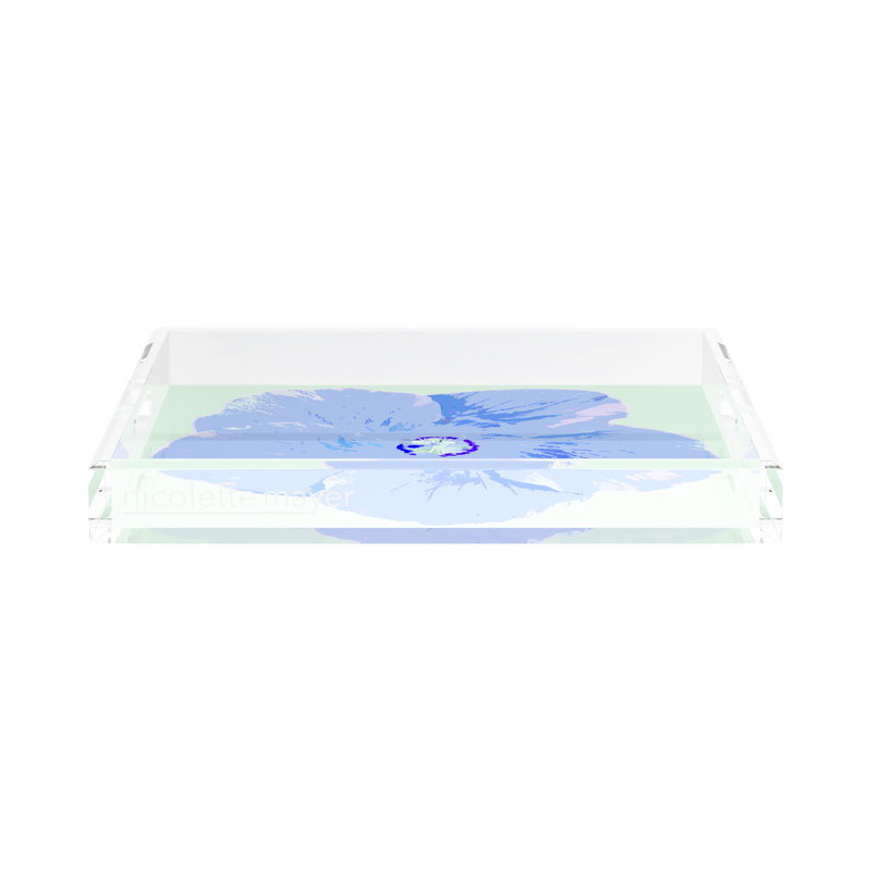 Decorative Tray, 15"W x 15"D x 2"H, Clematis