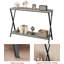 Console étroite, canapé de ferme à 2 niveaux avec tablettes, table de couloir longue de 41,3 pouces, table de canapé derrière, gris-1713995205