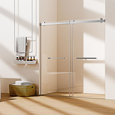 Frameless Double Sliding Shower Door