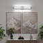Lumière de meuble-lavabo noir - 33 lumières de meuble-lavabo modernes pour salle de bain - Lumières de salle de bain à DEL 18 W au-dessus d'un miroir blanc froid 6000K-299167348-299167351