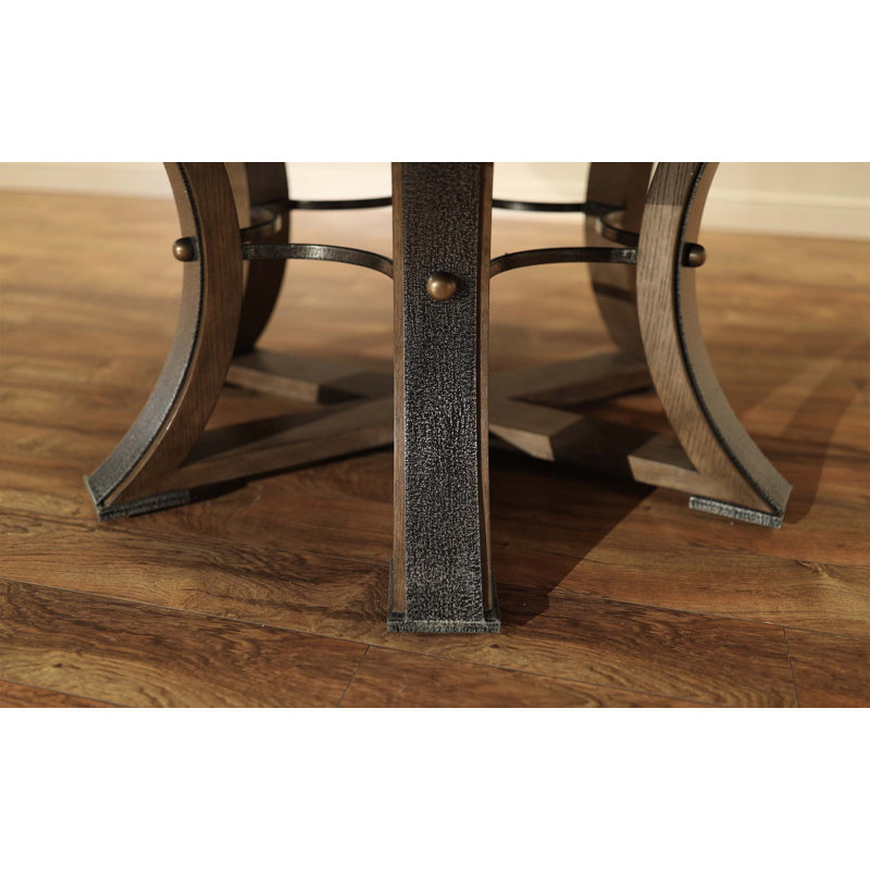 Jupe Mink Extendable Solid Wood Dining Table, Warm Mink