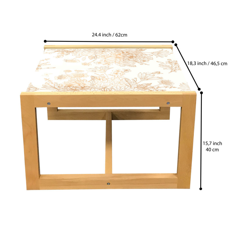 Inestin Sled Coffee Table, 62cm H x 46cm W x 40cm D