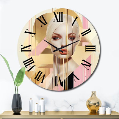 Horloge murale en métal