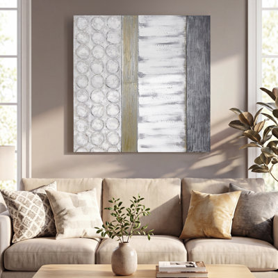 " Peaceful Grey " by Martin Edwards Painting Print