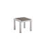 Ensemble de chaises longues inclinables d'extérieur de 76 po 8 pièces Aynura - 4 chaises longues en aluminium avec piscine, 4 tables d'appoint assorties, filet à séchage rapide et roues dissimulées - gris brossé-1198956292-1201189974