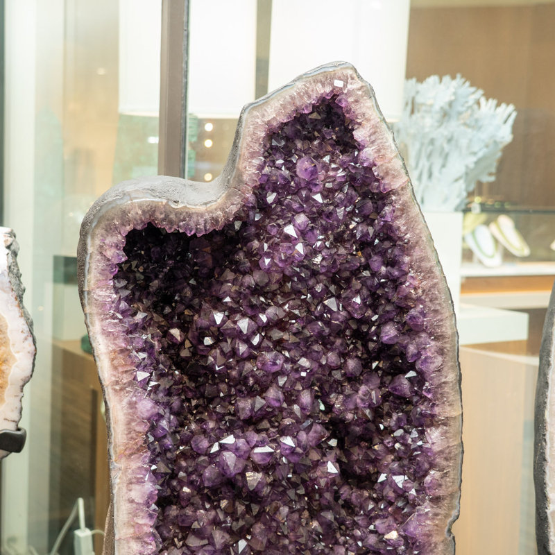 Genuine Large Amethyst Cluster Geode From Brazil