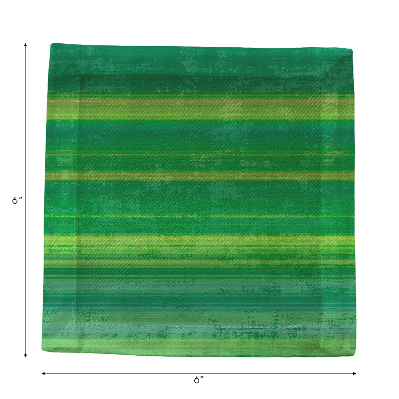 Square Napkins, Green