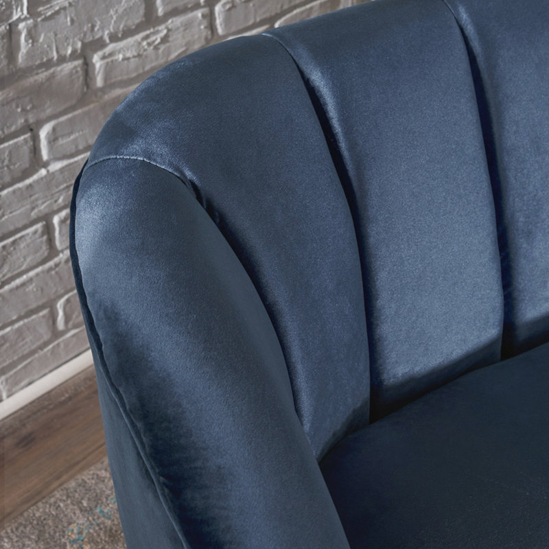 Armchair, Cobalt Velvet