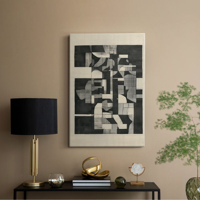 Série ABSTRACT DCCCLXVIII - Toile tendue avec châssis Premium - Prêt à être accroché, H 60 po x l 40 po