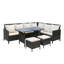 Aalyha Rattan Wicker 9 - Person Seating Group with Cushions