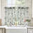 Kitchen Curtain Floral Tier Linen Short Pinstripe Cafe for Living Room Bathroom Julia Farmhouse Rustic Curtains Rod Pocket 2 Panels-866193571-1025917049