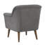 Fauteuil surdimensionné 31,5 po en tissu tissé gris