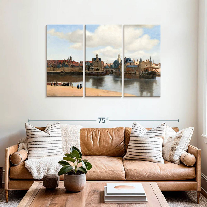 Lilie vue de Delft, H 36 po x l 57 po