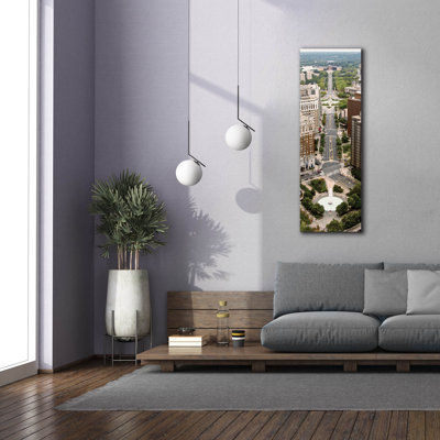 'Benjamin Franklin Parkway' by Erin Clark Canvas Wall Art, 20" x 60"