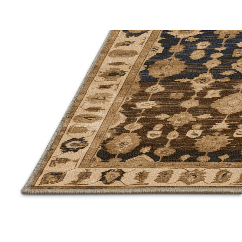 Tapis brun lavable à la machine, Tapis de couloir 2 pi x 4 pi
