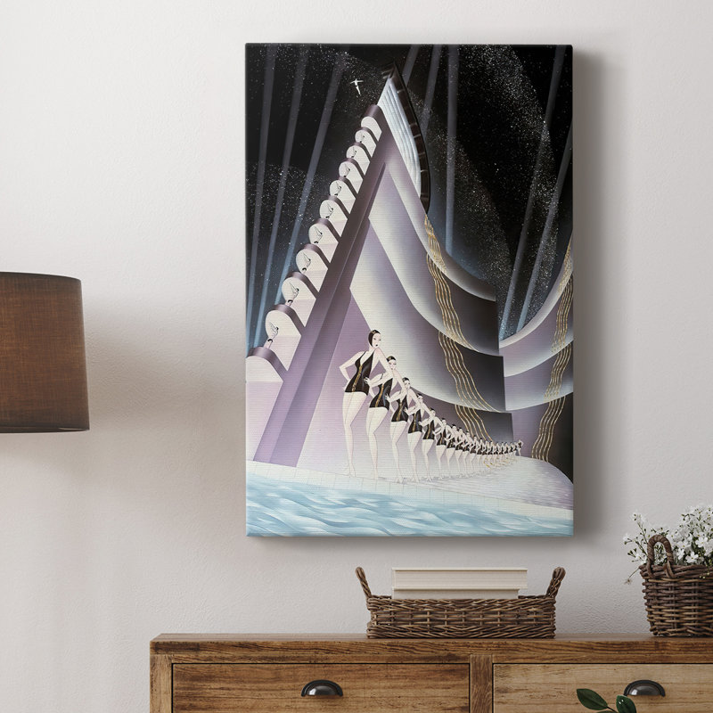 Aquacade -Custom Wrapped Gallery Cavas, 18" H x 12" W