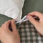 Housse de couette en coton Classic Stripe - douce, respirante, légère et douce pour la chambre à coucher-122785691-122785693