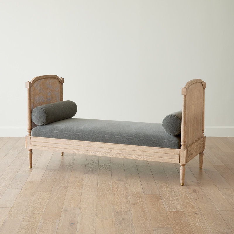 Josephine Daybed-Bleached Oak, Gray, Brown