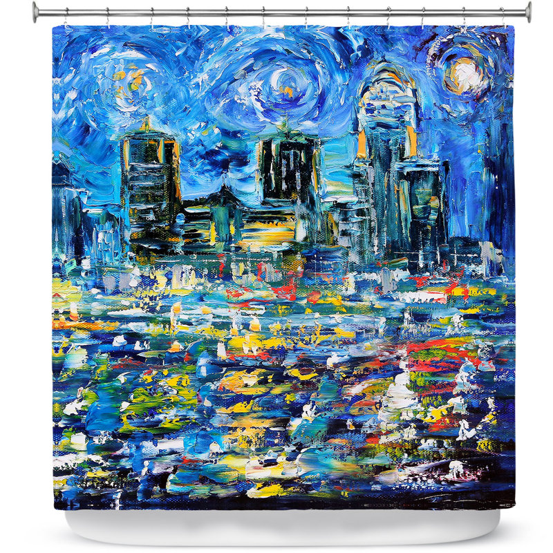 Rideau de douche simple starry night