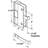 Sliding Screen Door Latch and Pull, 3 in. Hole Center, Black Plastic with Steel Latch, Mortise Install (Single Pack)