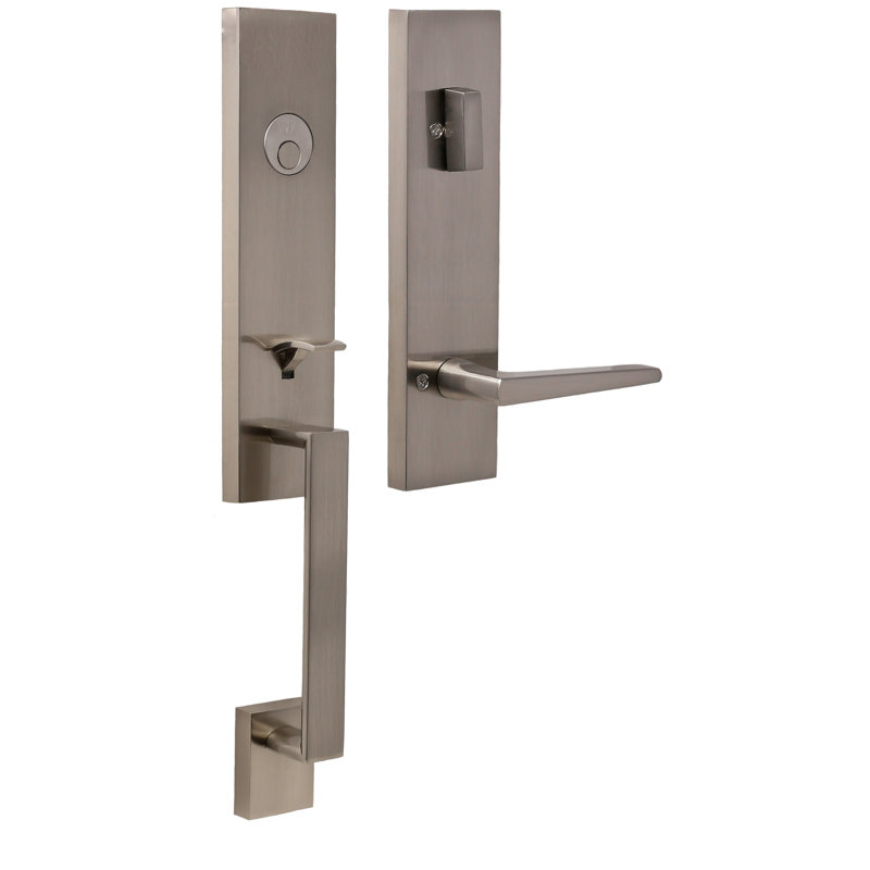 Complete Dummy Entry Set Reversible, Satin Nickel