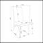 Ensemble de 2 chaises d'appoint rembourrées en similicuir, blanc et chrome