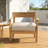 Wood Club Chair With Seat Cushion-390539939